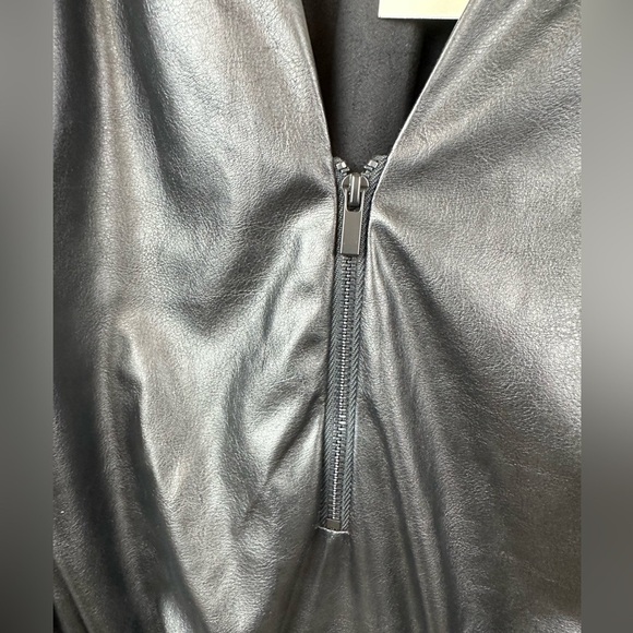 Ramy Brook Ines Faux Leather Dress Size 4 NWT - Picture 8 of 15